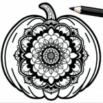 Halloween mandala színező